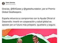 Esta imagen de Bill Gates y Pedro S&aacute;nchez juntos no ha gustado nada a la derecha