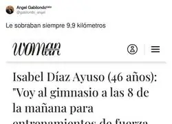 Ayuso no tiene mucho trabajo