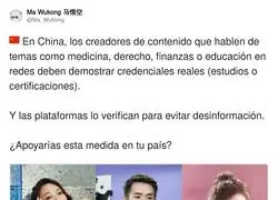 China es un ejemplo a seguir