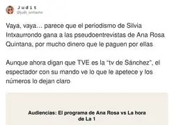 Ana Rosa no puede contra la gran Silvia Intxaurrondo