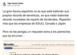 La banca espa&ntilde;ola va de r&eacute;cord en r&eacute;cord