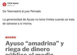La generosidad de Ayuso no tiene l&iacute;mites