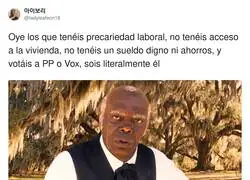 Los votantes de derechas y currelas deben hac&eacute;rselo mirar