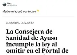 Ni un d&iacute;a sin esc&aacute;ndalos con Ayuso y su entorno