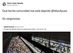 La imagen que est&aacute; dejando Ayuso es vergonzosa