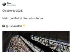 Que barbaridad lo que tiene que vivir la gente de Madrid en el Metro