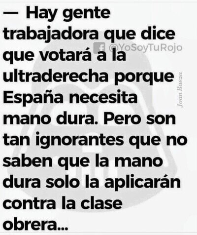 La mano dura siempre es contra la clase obrera