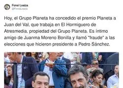 Juan del Val gana el Premio Planeta