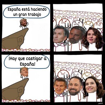 Los patriotas españoles en todo su esplendor