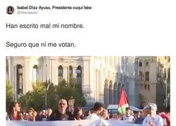 El nuevo mote de Isabel D&iacute;az Ayuso