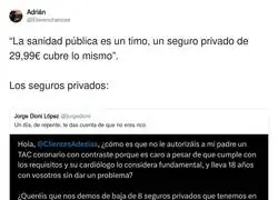 La Sanidad Privada se lava las manos en cuanto hay que salvar a alguien