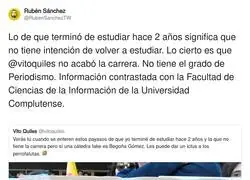 La realidad de Vito Quiles y su carrera de periodismo