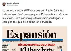 El IBEX 35 se dispara a m&aacute;ximos hist&oacute;ricos con Pedro S&aacute;nchez
