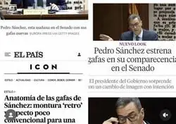 Pedro S&aacute;nchez tiene prohibido usar gafas seg&uacute;n la derecha espa&ntilde;ola