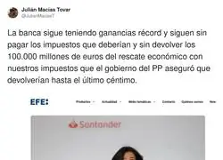 &iquest;A qu&eacute; espera la banca para devolver el dinero?
