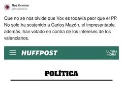 Que disfruten los valencianos con VOX