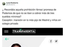 Luc&iacute;a Etxebarria carga contra Irene Montero por su sueldo
