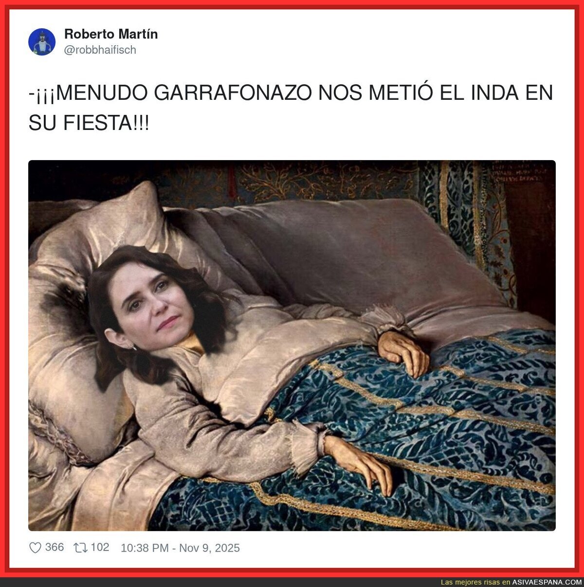 Ayuso lo pasa mal tras la fiesta de Inda
