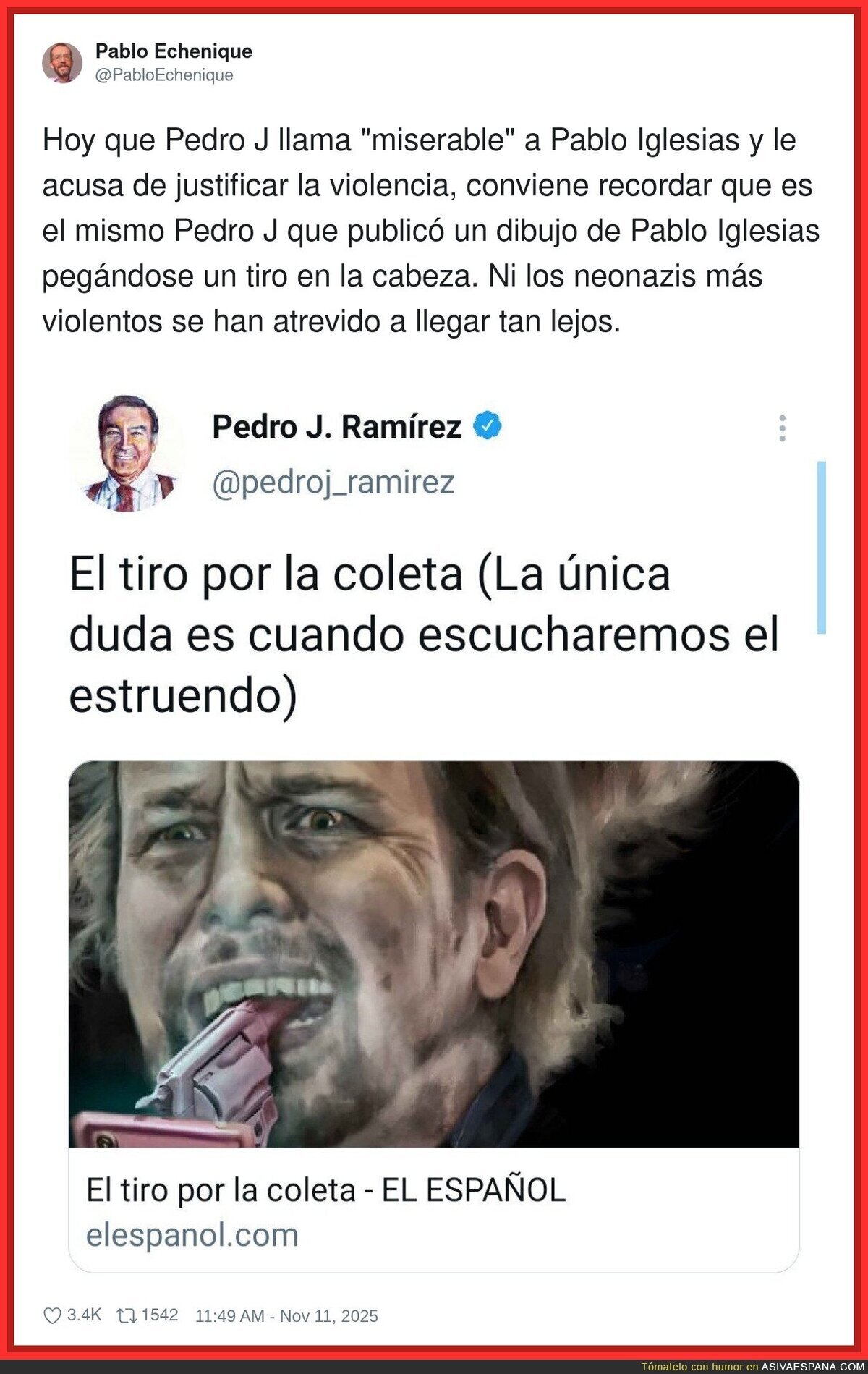 Pedro J. Ram&iacute;rez no es alguien para dar lecciones