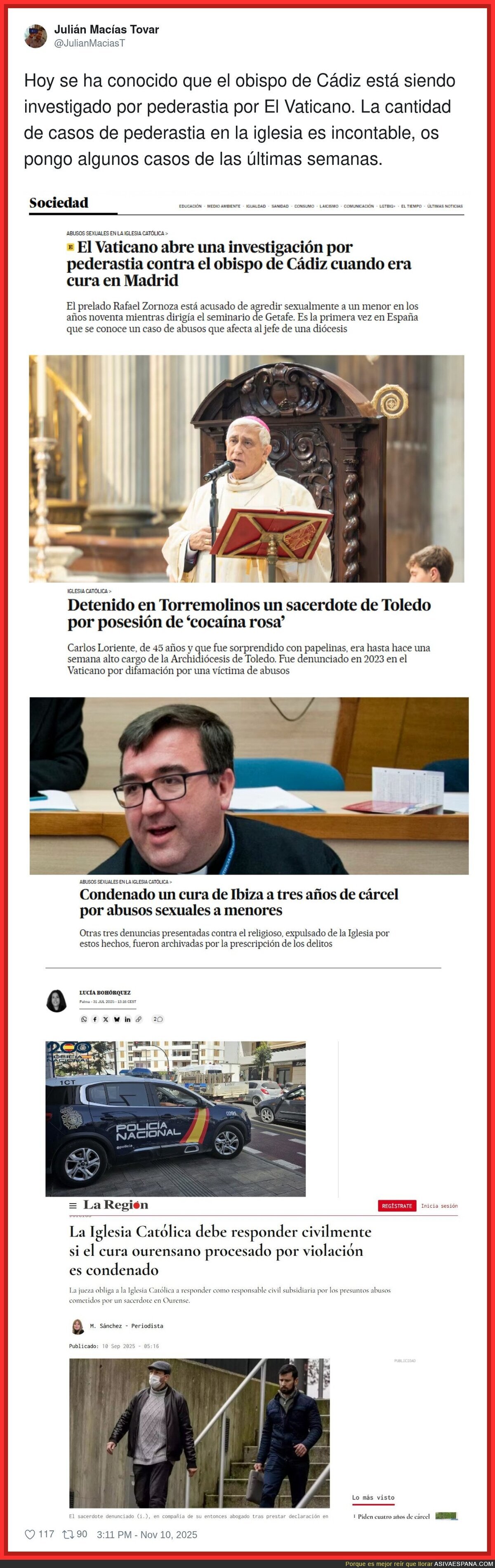 Se siguen conociendo abusos en la Iglesia