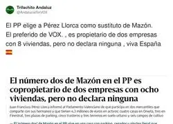 Muy patriota el candidato del PP para ser el sustituto de Maz&oacute;n