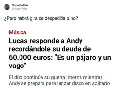 Parece que Andy y Lucas no pasan por un buen momento