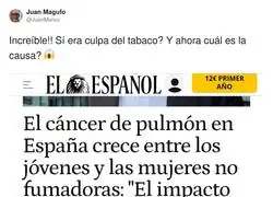 &iquest;Alguien sabe cu&aacute;l puede ser la causa?