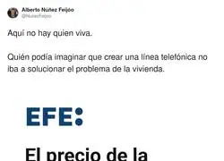 El precio de la vivienda seg&uacute;n Feij&oacute;o