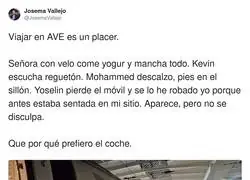 El racismo que hay que vivir en el AVE