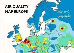 Mapa de la calidad del aire en Europa