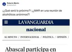 Abascal y su surrealista jornada de trabajo