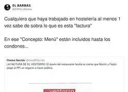 Una factura bien sospechosa