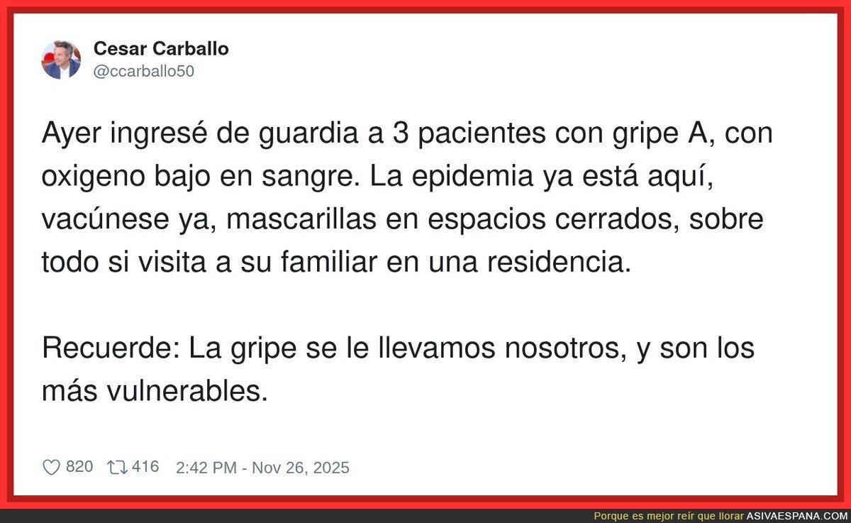 Cesar Carballo vuelve al ataque tras la pandemia