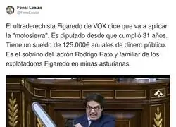 El ultraderechista Figaredo de VOX dice que va a aplicar la "motosierra"