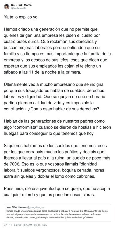 La gente se ha cansado de que les exploten por cuatro duros