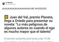 Juan del Val se dedica unas palabras