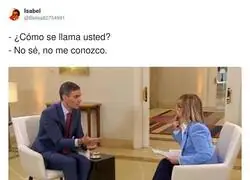 Pedro S&aacute;nchez no conoce a nadie