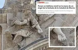 Los Restauradores de Murcia poniendo al d&iacute;a las esculturas