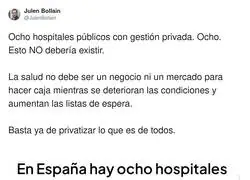 La salud no deber&iacute;a ser un negocio