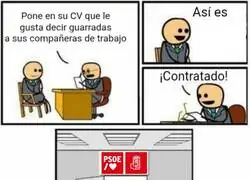 El PSOE sabe a quien elegir entre sus filas