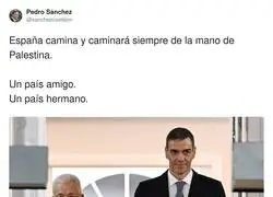 Pedro S&aacute;nchez se posiciona claramente a favor de Palestina