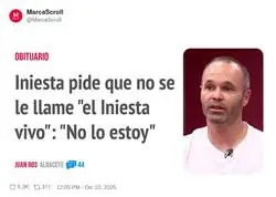 Iniesta puntualiza tras el fallecimiento de Robe Iniesta