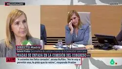 Salom&eacute; Pradas no ha querido contestar en la Comisi&oacute;n, se va a Ferreras durante media hora para que el sinverg&uuml;enza de Ferreras la trate bien y se ponga a llorar con ella