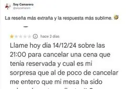 Una de las mejores rese&ntilde;as vistas en internet (la respuesta sublime)