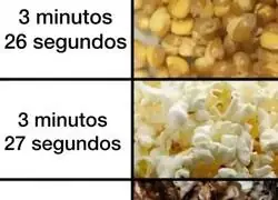 Las palomitas no perdonan ni un segundo