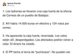 Las mentiras sobre el voto por Correo en Extremadura