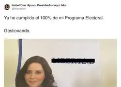 Ayuso y su gran programa electoral