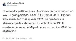 As&iacute; de claro es el asunto de Extremadura