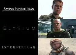 &iquest;T&uacute; tambi&eacute;n hab&iacute;as visto el encasillamiento de Matt Damon con lo de "volver a casa"?