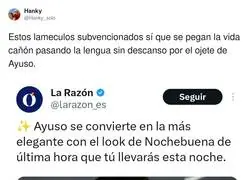 La Raz&oacute;n da verg&uuml;enza con Ayuso